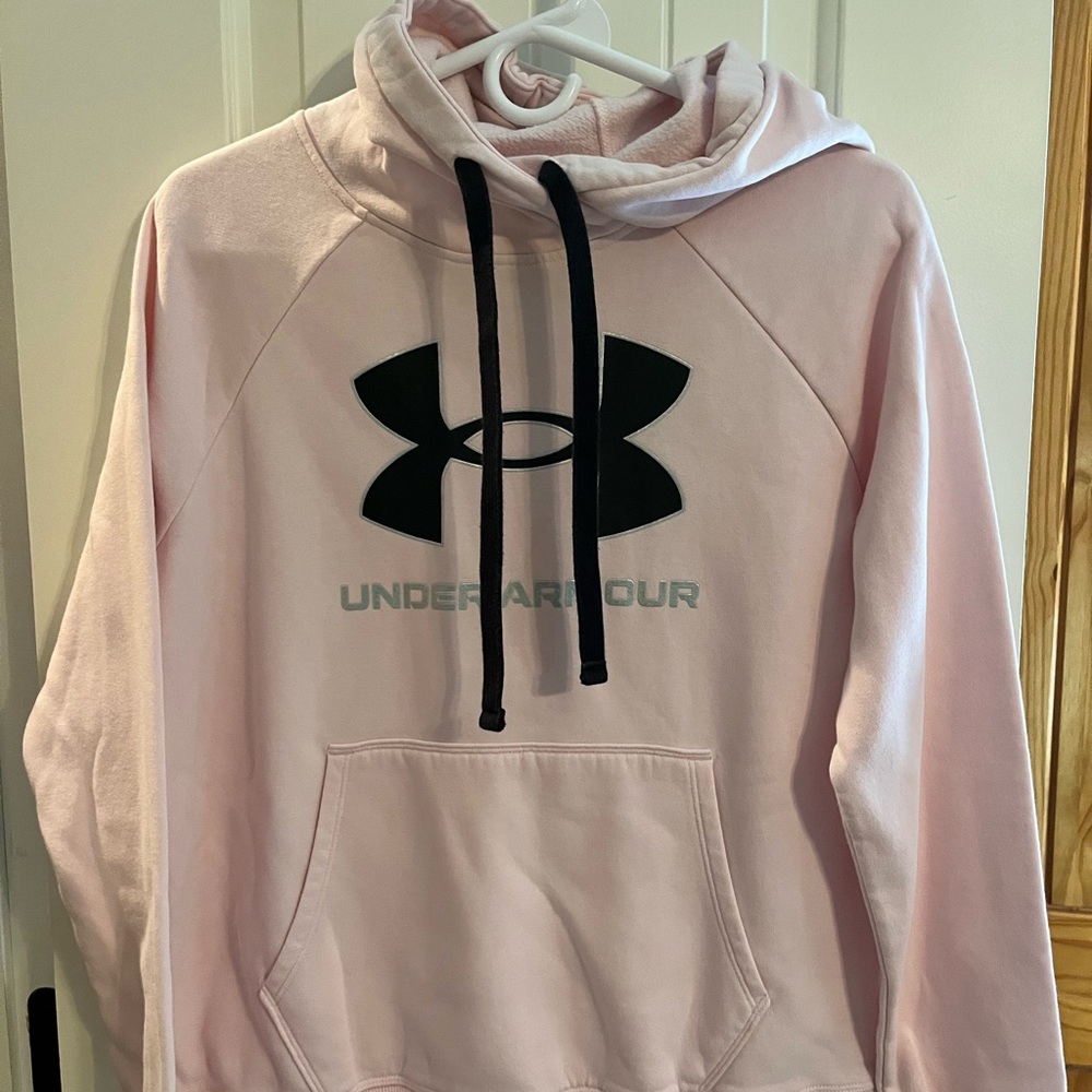 Under Armour Light Pink Sweatshirt with Black Logo